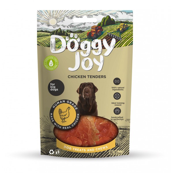 Doggy Joy - Snack Naturale per Cani  - Bocconcini di Pollo - 90gr