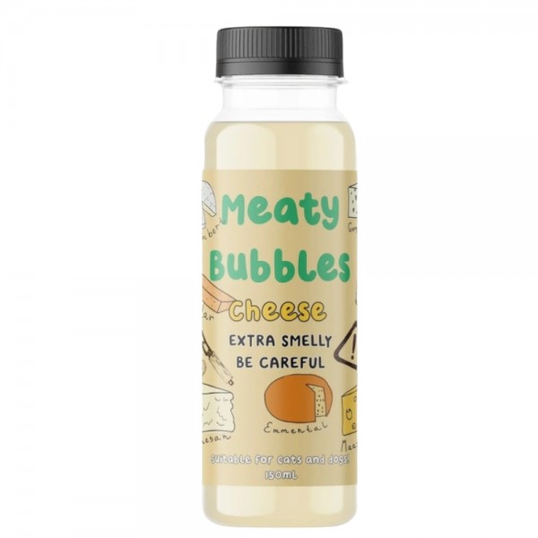 MB- Display 10 bottles 150 ml Bubbles for Dogs and Cats - Cheese Flavour