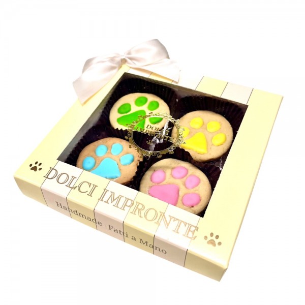 Dolci Impronte - Pack of 4 Decorated Paws - 80g