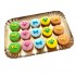 Dolci Impronte - Vassoio 15 cupcakes -Decorati a mano - 300gr