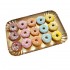 Dolci Impronte - Vassoio 15 Mini Donuts – Decorati a mano - 215gr